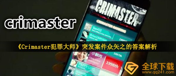 《Crimaster犯罪大师》突发案件众矢之的答案解析